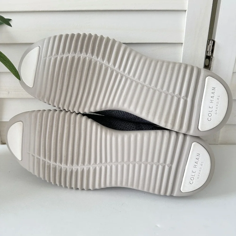 Cole Haan ZeroGrand Gray‎ Stitchlite Wingtip Knit Oxford Dress Shoes Men Size 8M